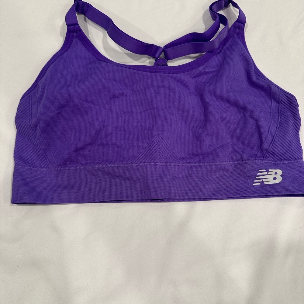 New Balance Women's Vibrant Purple Sports Bra